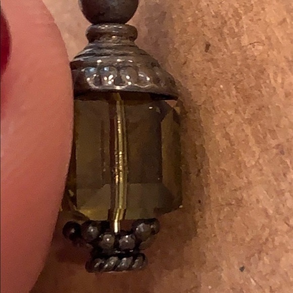 💐5/35 faceted glass crystal drop dangle silver - Picture 4 of 6